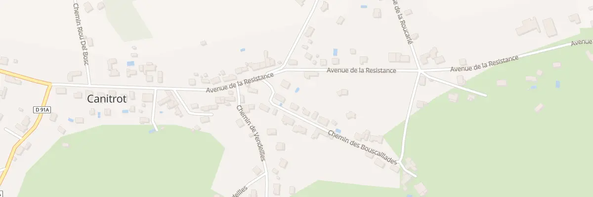 Plan du 5 Che des Bouscaillades à Trévien