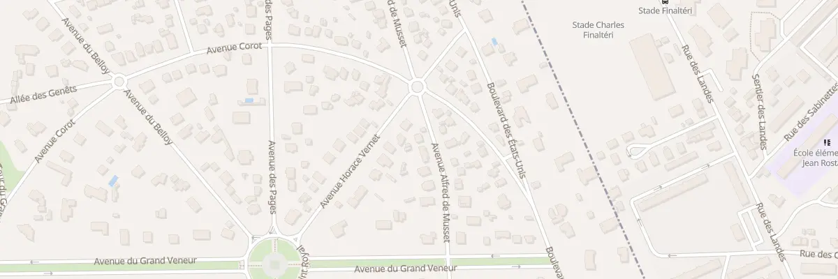 Plan du 29 Av Alfred de Musset au Vésinet