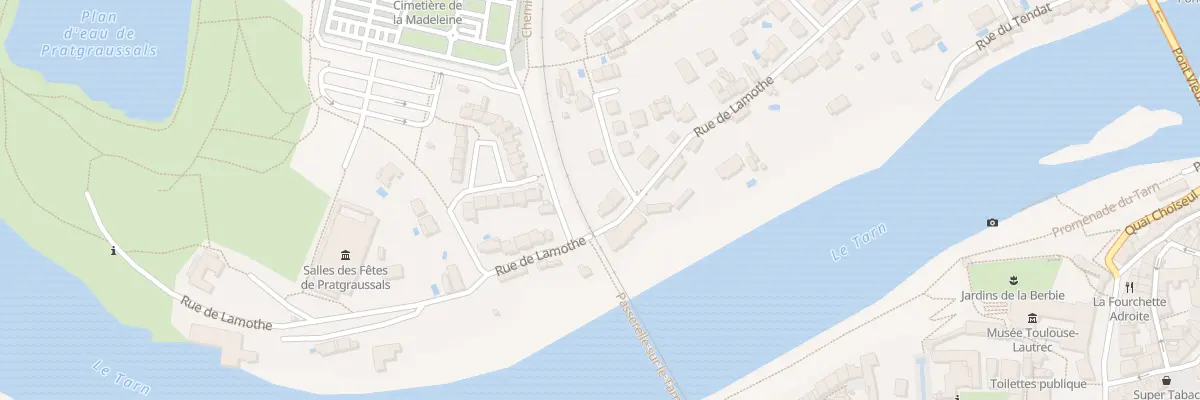 Plan du 72 Rue de Lamothe à Albi