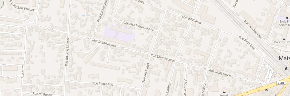Plan du 28 Rue des Loges à Maisons-Laffitte