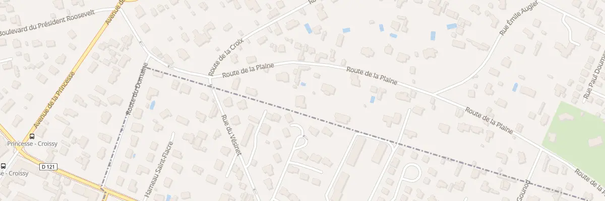 Plan du 35 Rte de la Plaine au Vésinet