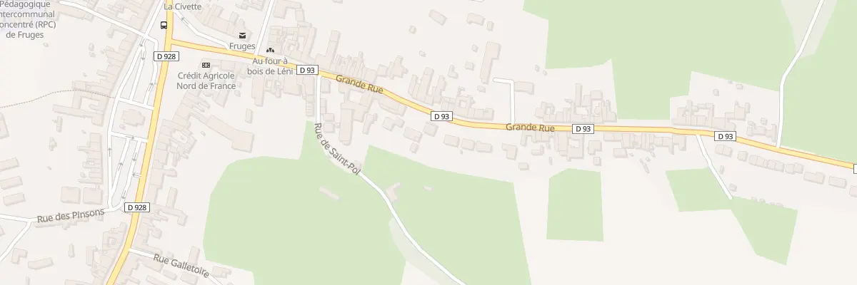 Plan du 14 Gr Grande Rue à Fruges
