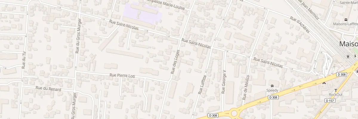 Plan du 43 Rue des Loges à Maisons-Laffitte