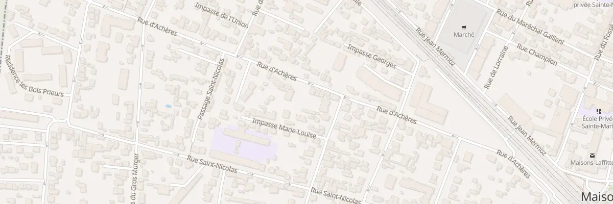 Plan du 65 Rue d’Achères à Maisons-Laffitte