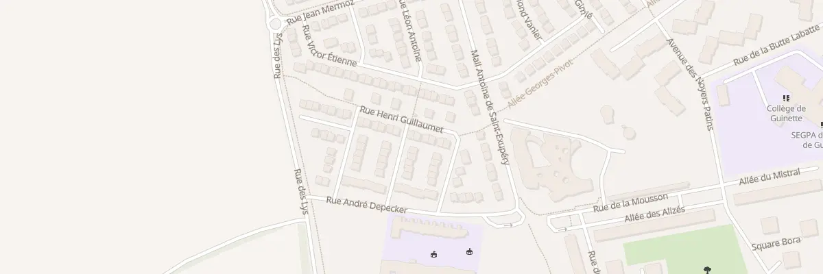 Plan du 24 Rue Henri Guillaumet à Étampes