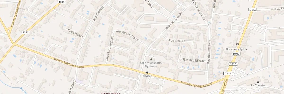 Plan du 1 Rue Albert Camus à Albi
