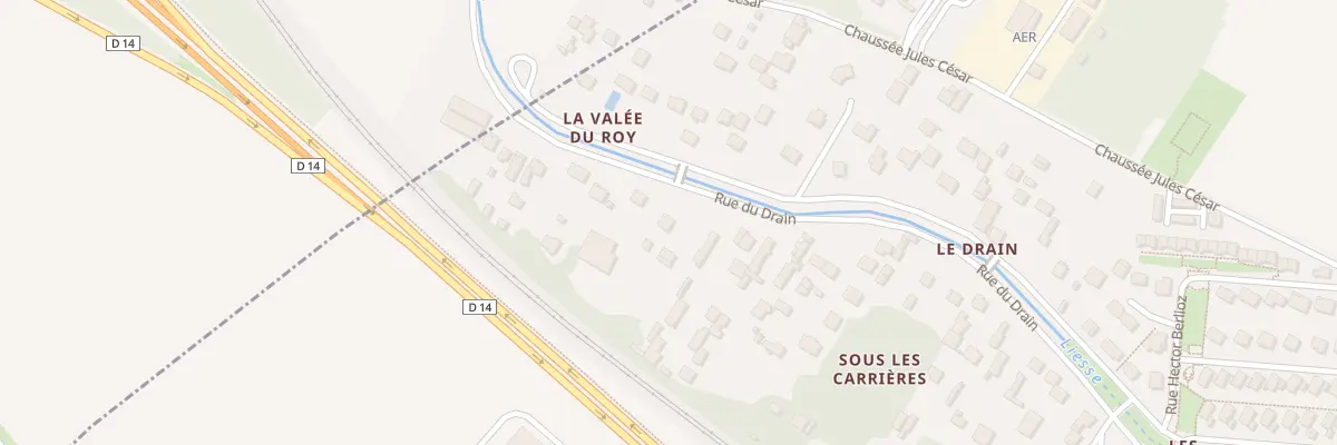 Plan du 99 Rue du Drain à Pierrelaye