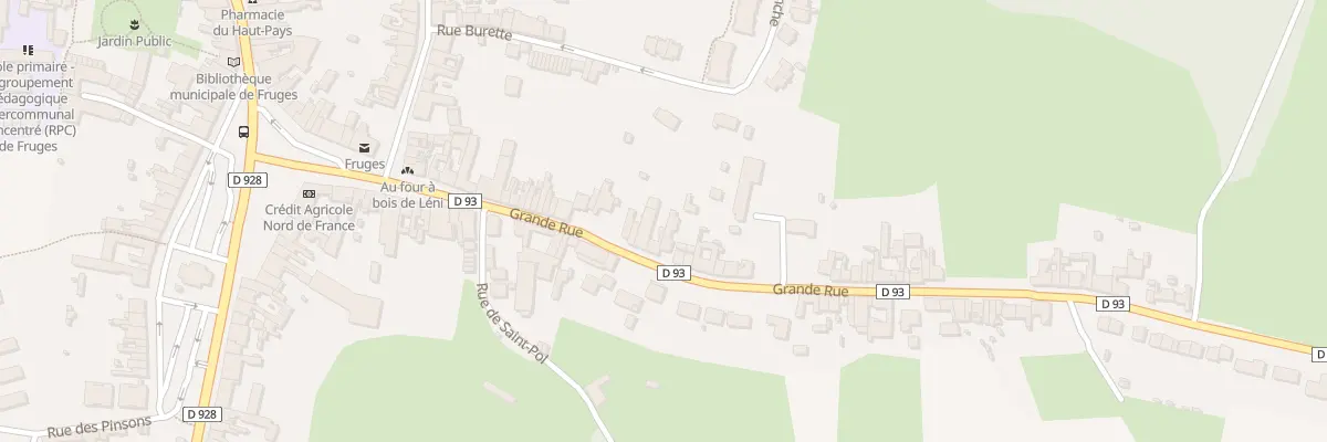 Plan du 35 Gr Grande Rue à Fruges