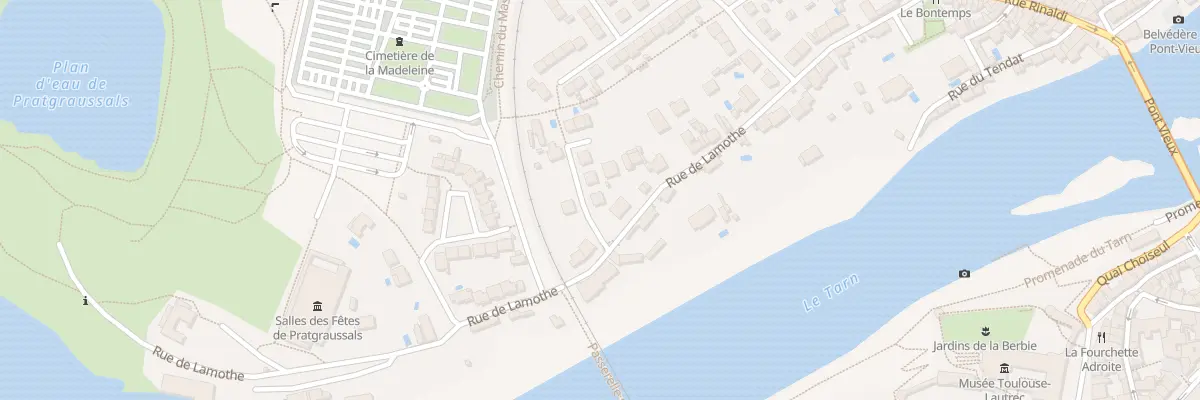 Plan du 4 Rue Francisque Poulbot à Albi