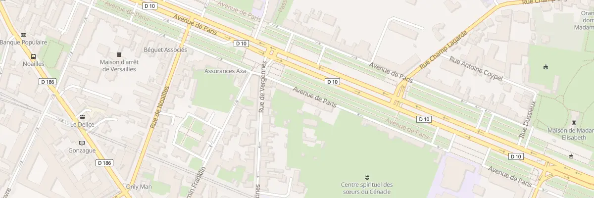 Plan du 58 Av de Paris à Versailles