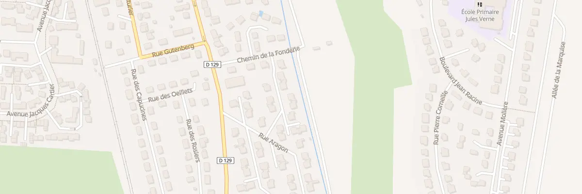 Plan du 25 Rue Aragon à Méru
