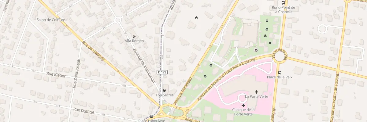 Plan du 7 Av Mirabeau à Versailles
