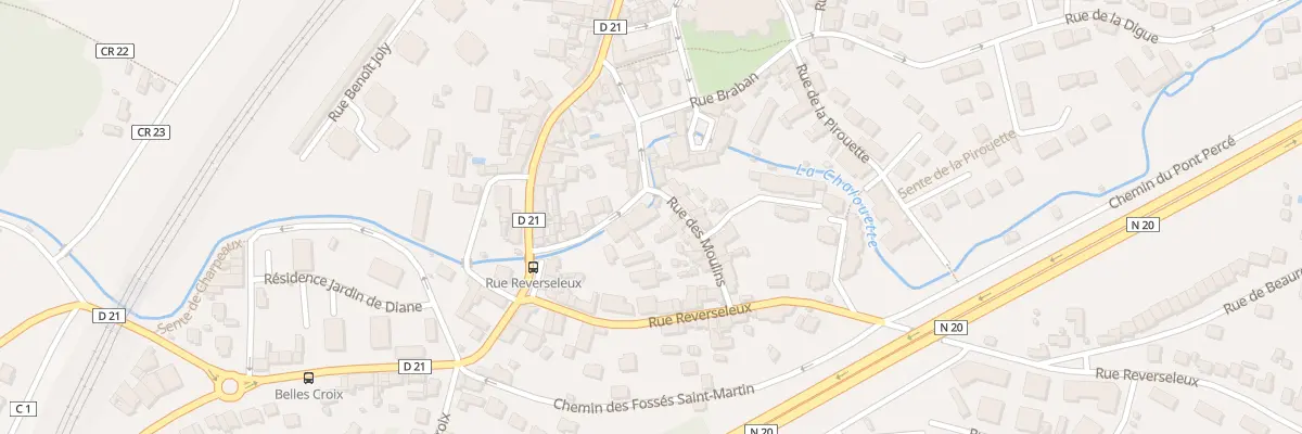Plan du 2 Rue des Moulins à Étampes