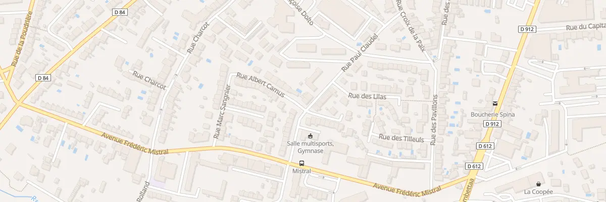Plan du 22 Rue Paul Claudel à Albi