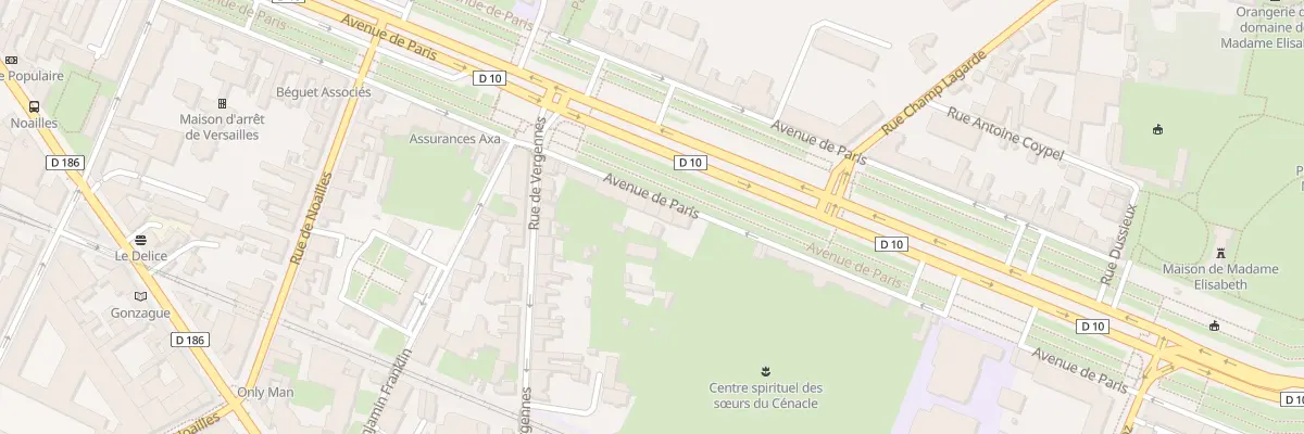 Plan du 62 Av de Paris à Versailles