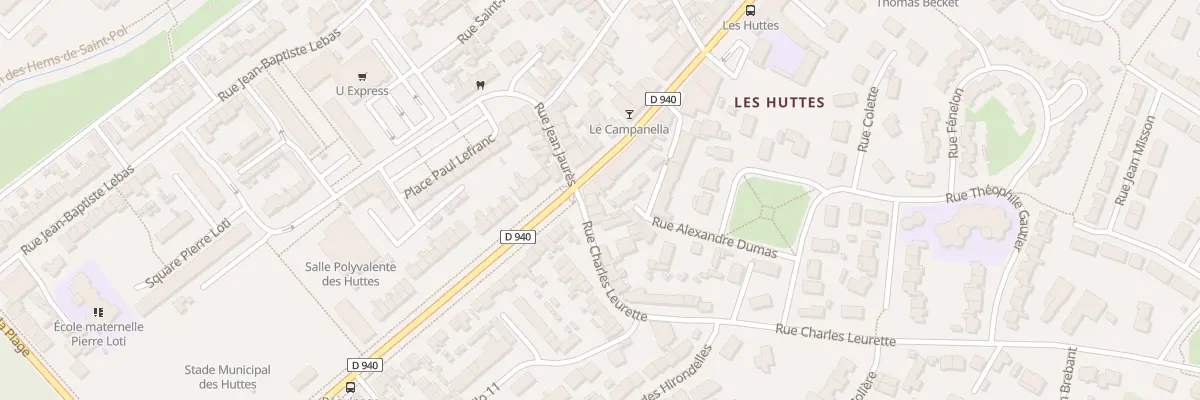 Plan du 1 Rue Charles Leurette à Gravelines