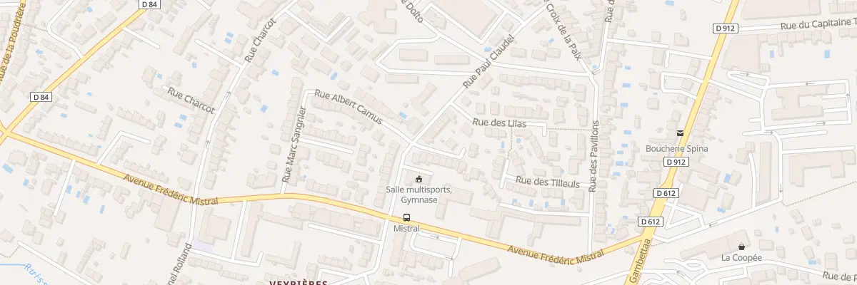 Plan du 1 Rue Paul Claudel à Albi