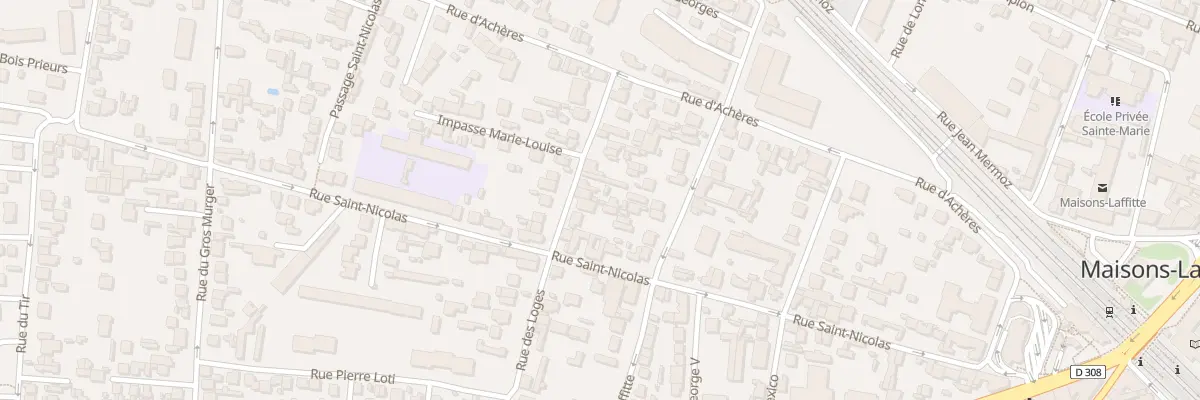 Plan du 27 Rue des Loges à Maisons-Laffitte