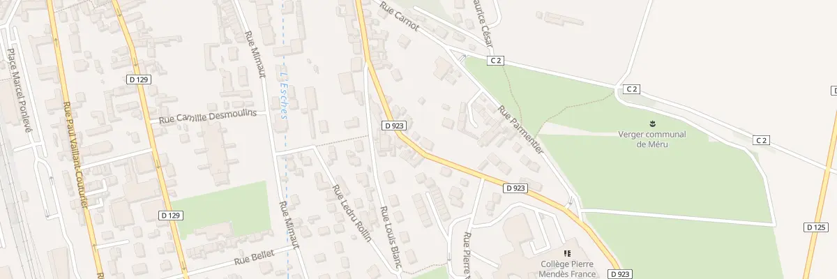 Plan du 85 Rue Louis Bloquet à Méru