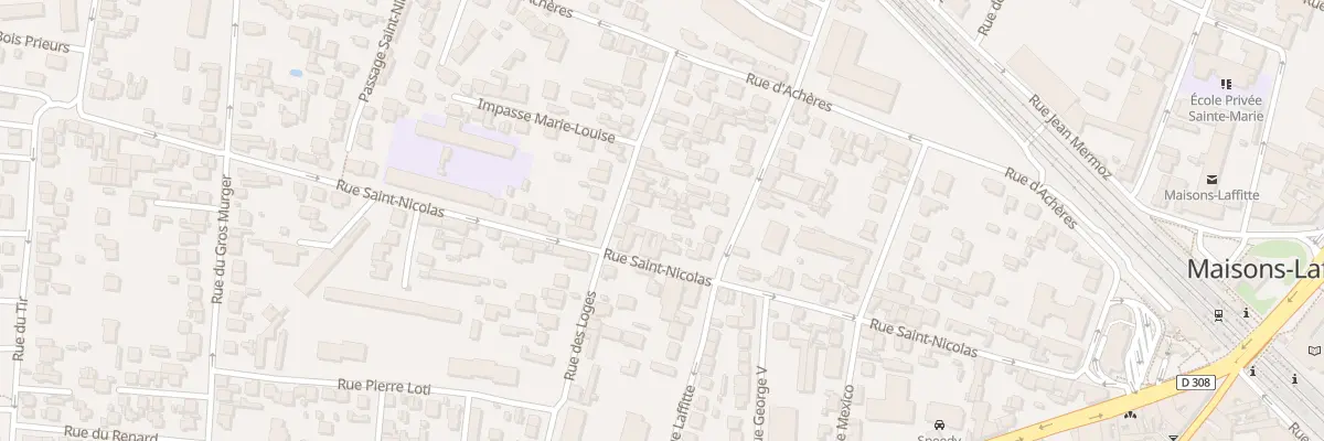 Plan du 31 Rue des Loges à Maisons-Laffitte
