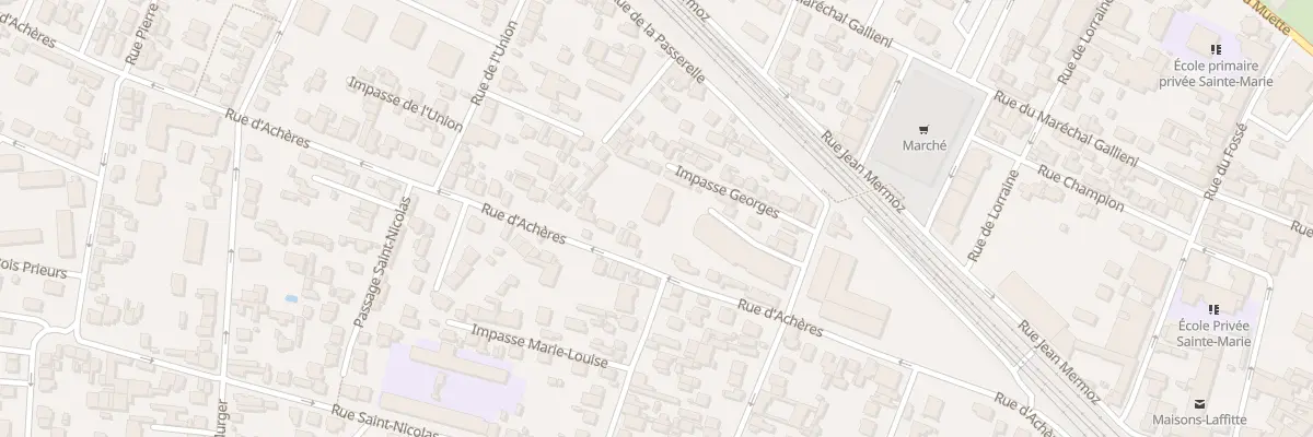 Plan du 60 Rue d’Achères à Maisons-Laffitte