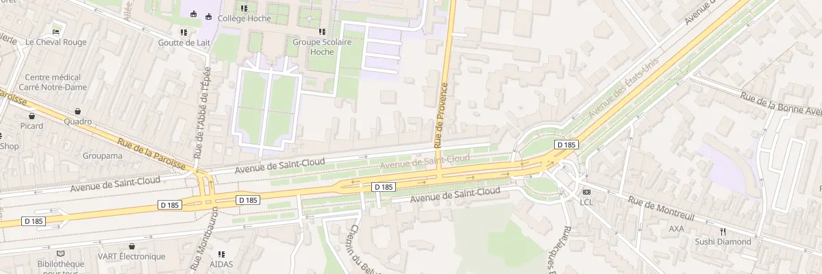 Plan du 87 Av de Saint-Cloud à Versailles