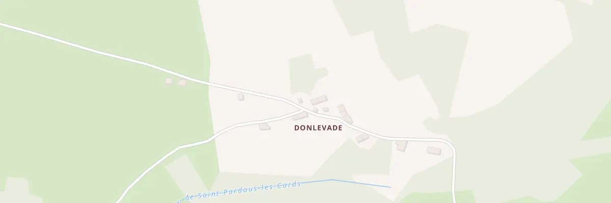 Plan du 8 Donlevade à Saint-Pardoux-les-Cards