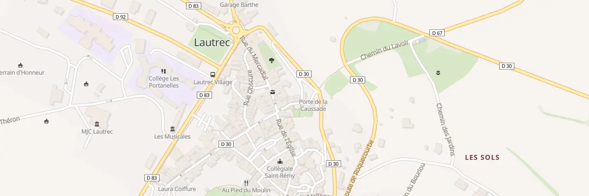 Plan du 3 Rue de la Caussade à Lautrec