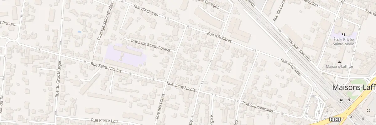 Plan du 23 Rue des Loges à Maisons-Laffitte