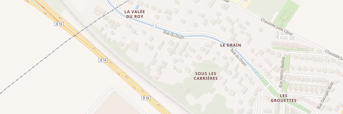 Plan du 89I Rue du Drain à Pierrelaye