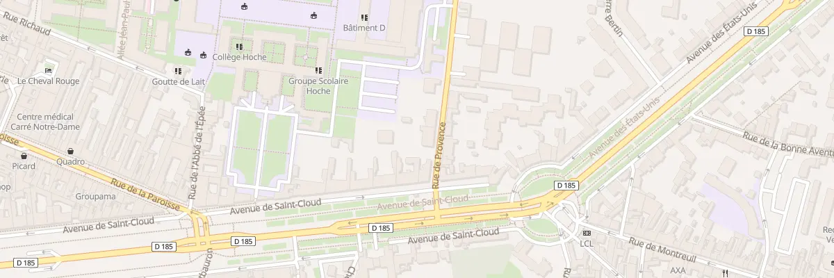 Plan du 1B Rue de Provence à Versailles