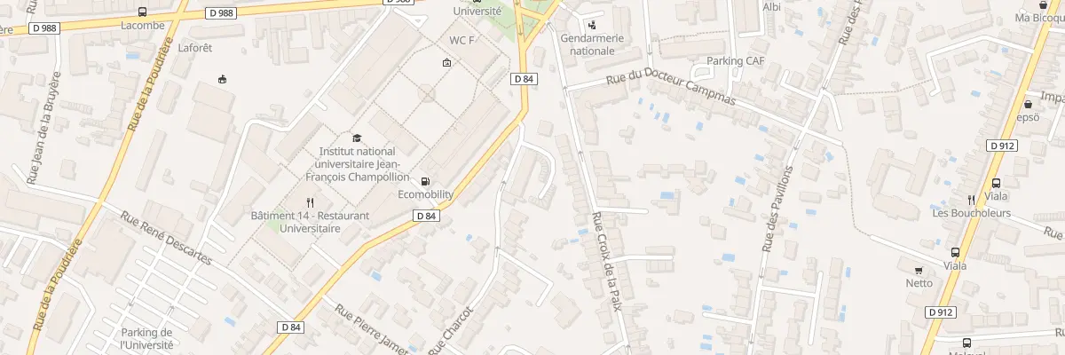 Plan du 9 Rue Charcot à Albi