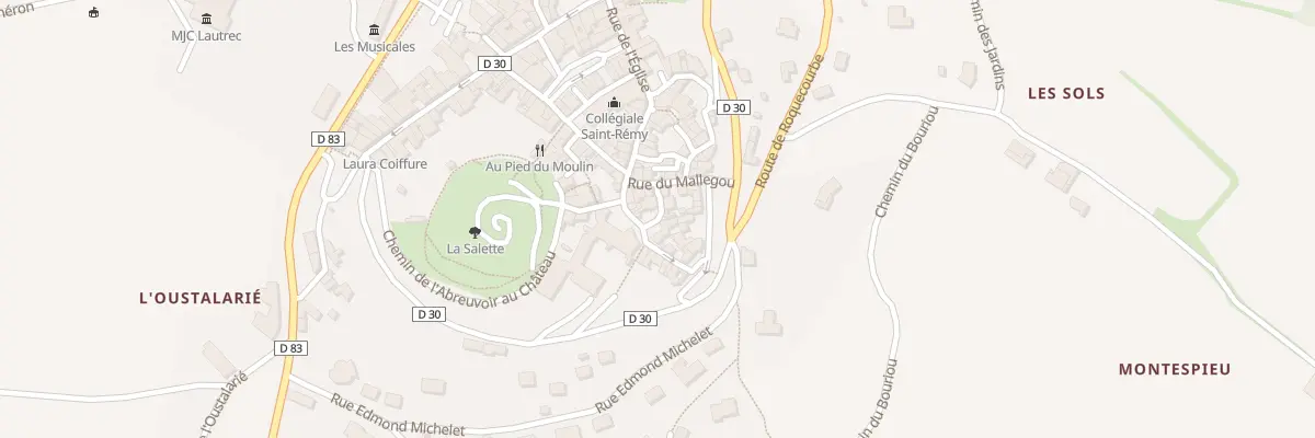 Plan du 4 Pl du Prieuré à Lautrec