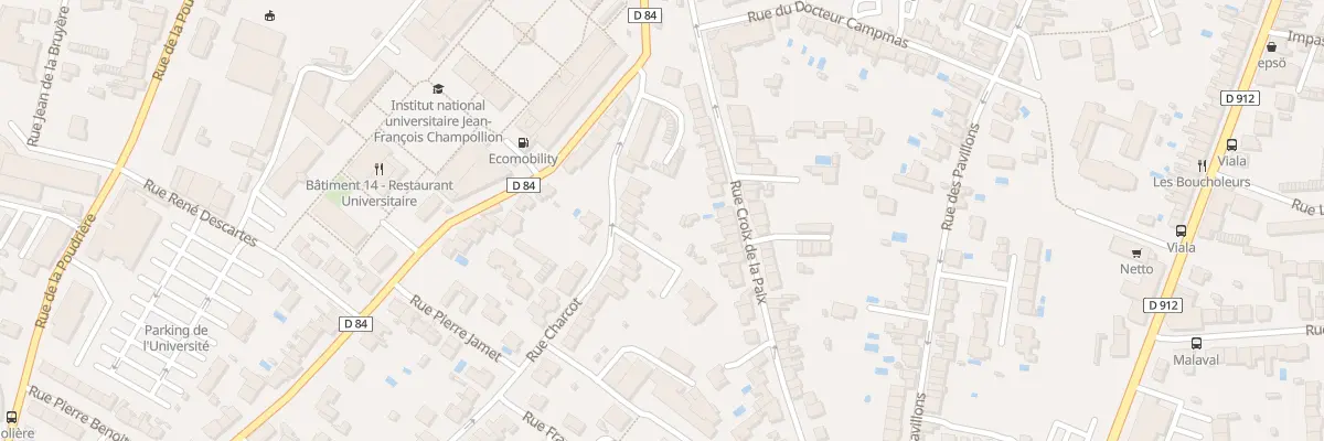 Plan du 17 Rue Charcot à Albi