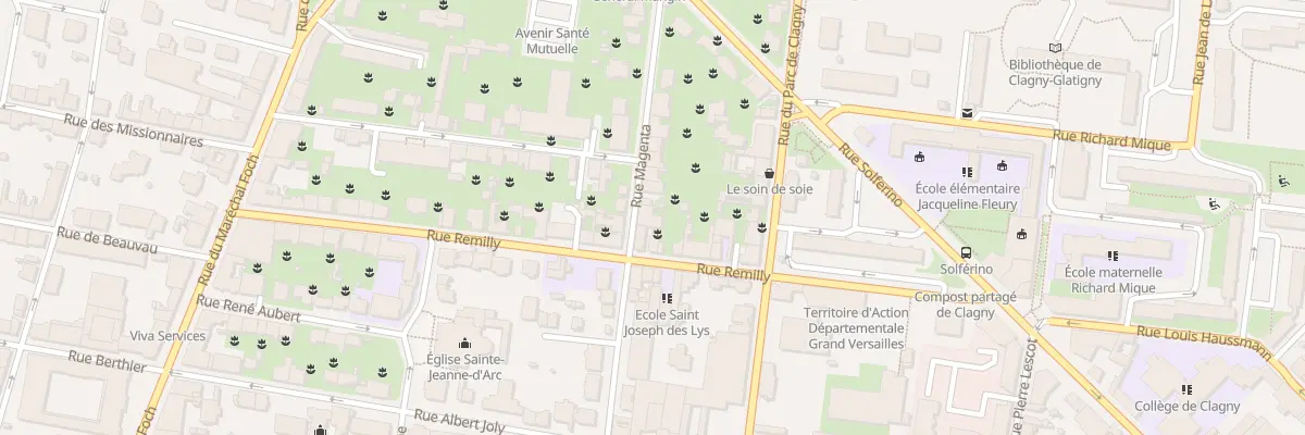 Plan du 12B Rue Magenta à Versailles