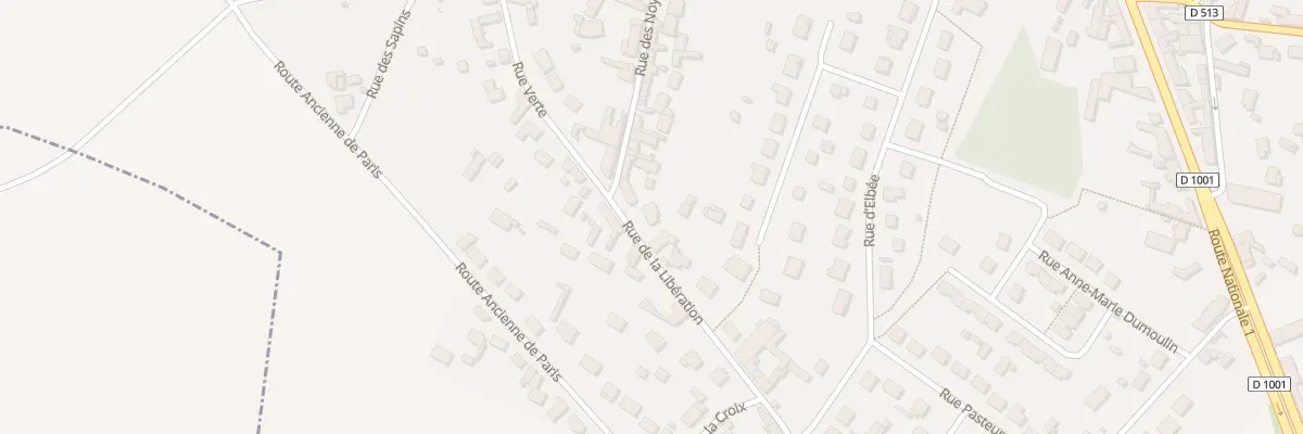 Plan du 1 Rue de la Libération à Warluis
