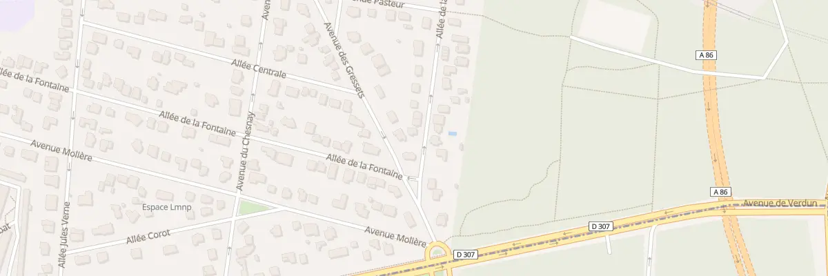Plan du 40 All de la Forêt à La Celle-Saint-Cloud