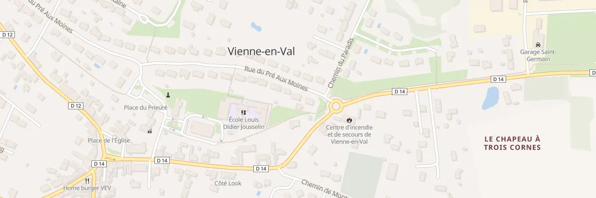 Plan du 3 Rue du Pré-aux-Moines à Vienne-en-Val