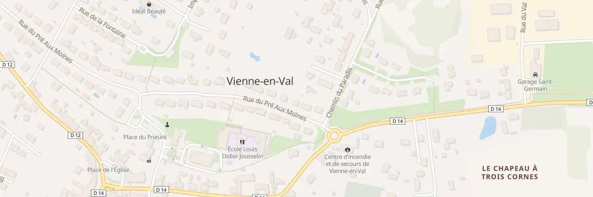 Plan du 6 Rue du Pré-aux-Moines à Vienne-en-Val