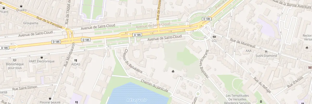 Plan du 58 Av de Saint-Cloud à Versailles