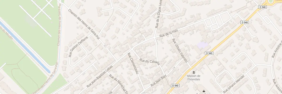 Plan du 64 Rue Jean-Baptiste Lebas à Gravelines