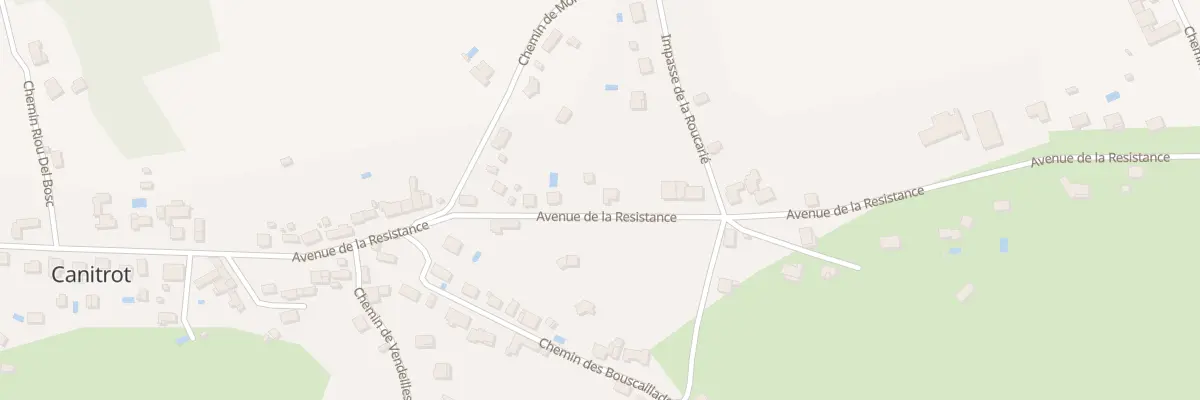 Plan du 43 Av de la Résistance à Monestiés