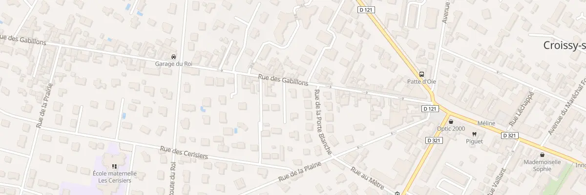 Plan du 25 Rue des Gabillons à Croissy-sur-Seine