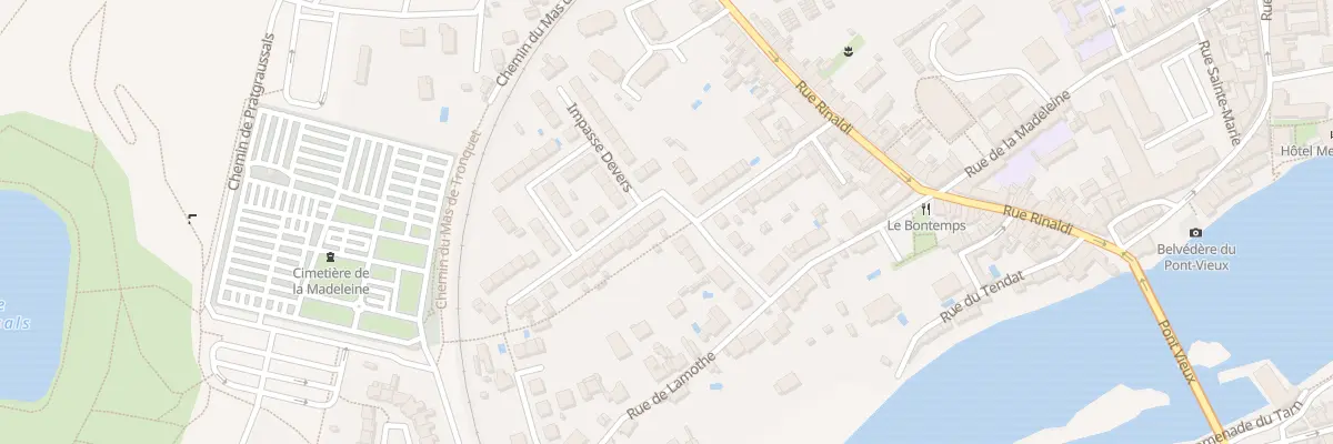 Plan du 7 Rue Cdt Osmin Durand à Albi