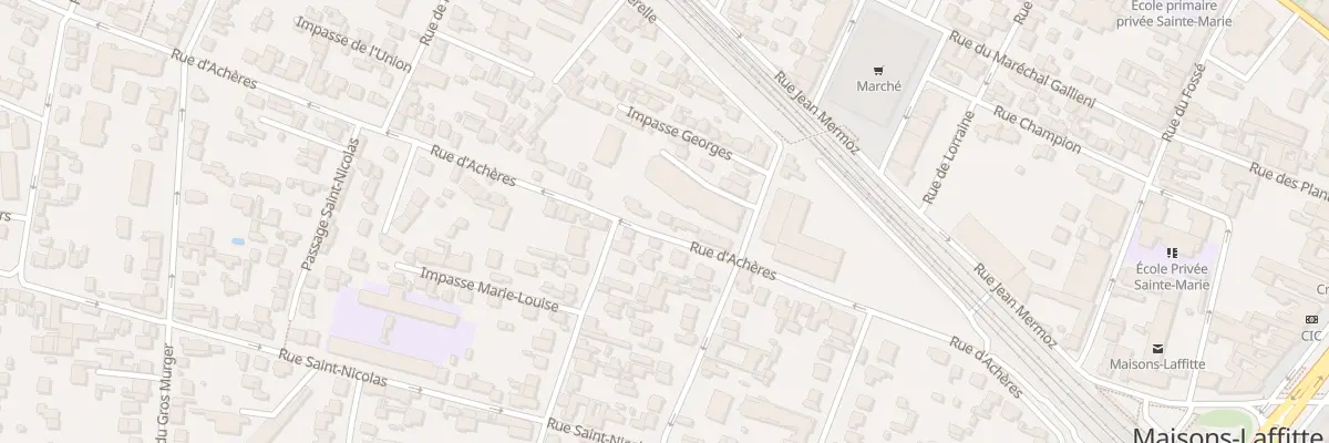 Plan du 56 Rue d’Achères à Maisons-Laffitte