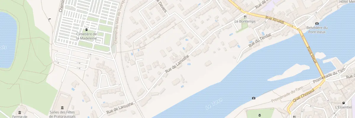 Plan du 46 Rue de Lamothe à Albi