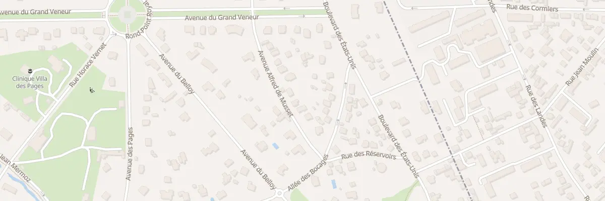 Plan du 6 Av Alfred de Musset au Vésinet