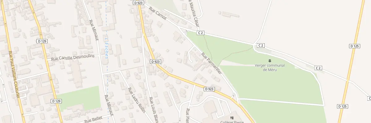 Plan du 12 Rue Parmentier à Méru