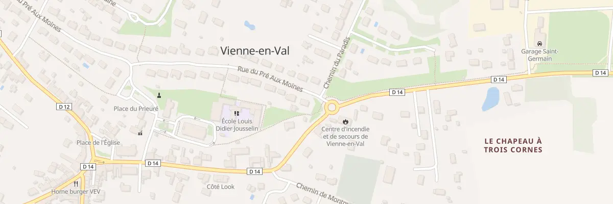 Plan du 1 Rue du Pré-aux-Moines à Vienne-en-Val
