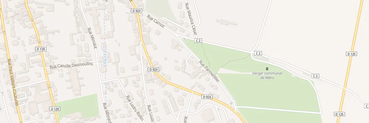 Plan du 8 Rue Parmentier à Méru